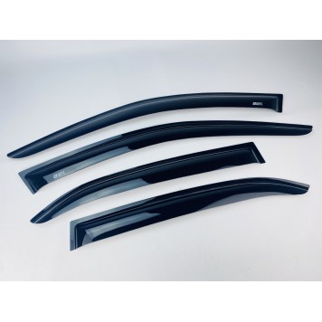 Дефлектори вікон Mercedes E-class W-212 2009-2016 Sedan накладні (DEFL) Q2-2